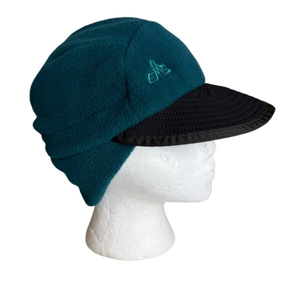 Vintage 90s EMS Teal Duckbill‎ Fleece Had S/M USA - Picture 1 of 7